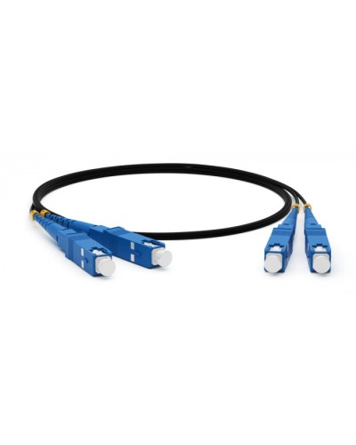 Патч-корд волоконно-оптический Hyperline FC-D3-62-SC/PR-ST/PR-H-10M-LSZH-BK в Иваново Патч-корды оптические Pintop.ru