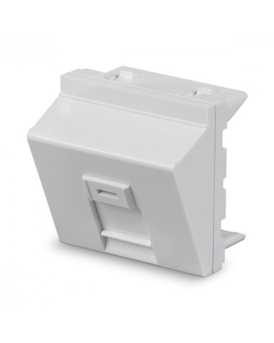 Вставка 45x45 (Mosaic) для 1 модуля формата Keystone Jack, угловая Cabeus (FP-A-45-1M) в Иваново Модули Keystone Pintop.ru