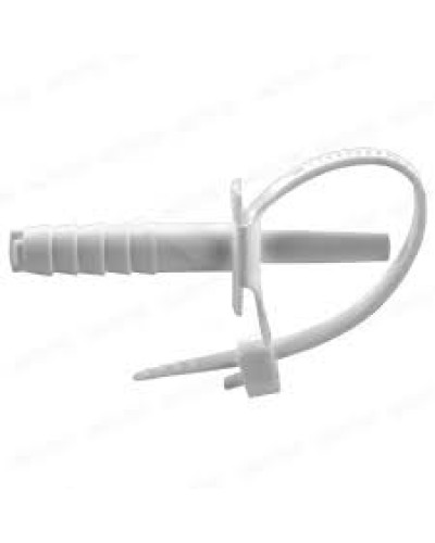 Стяжкa нейлоновая 150 x 8,0 мм, с дюбелем ø8 мм, белая (упак. 50 шт) REXANT (07-0176) в Иваново Стяжки-хомуты Pintop.ru