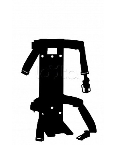 Кронштейн ПОЖТЕХНИКА КТР-4/5 на 2 ремнях(d145-150) для ОП/ОВП-4, ОП-5, ОУ-3 в Иваново Аксессуары для огнетушителей Pintop.ru