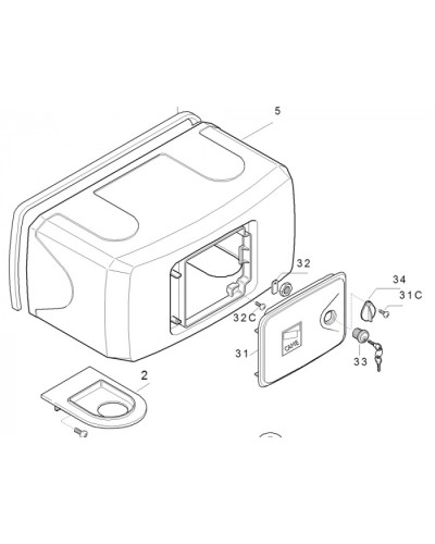 Корпус FERNI пластиковый Came 119RID122 в Иваново Запчасти для шлагбаумов и автоматики Pintop.ru