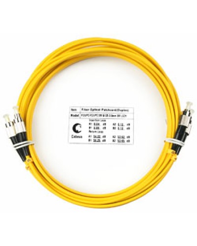 Шнур оптический SM 9/125 duplex FC/FC (5 м) Cabeus FOP(D)-9-FC-FC-5M в Иваново Патч-корды оптические Pintop.ru