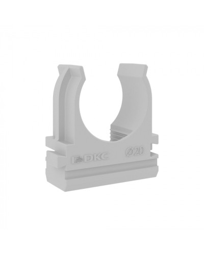 Держатель-клипса быстрого монтажа, для крепления труб, ф20мм, пластик, RAL 7035 DKC 51020M в Иваново Держатели, клипсы, скобы Pintop.ru