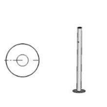 Стойка ограждения с отверстием под фиксатор односторонняя справа Oxgard Стойка ограждения односторонняя с отверстием под фиксатор справа (ВЗР 1996.09.22)