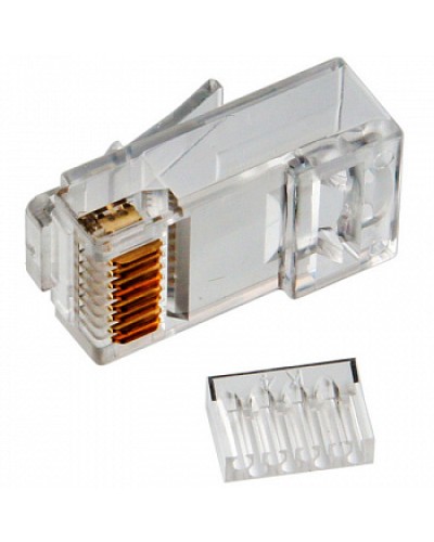 Коннектор RJ45 UTP 8P8C TWT (TWT-PL45-8P8C-V) в Иваново Коннекторы и разъемы Pintop.ru