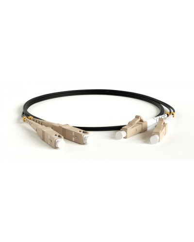 Патч-корд волоконно-оптический Hyperline FC-D2-50-SC/PR-SC/PR-H-25M-LSZH-BK в Иваново Патч-корды оптические Pintop.ru