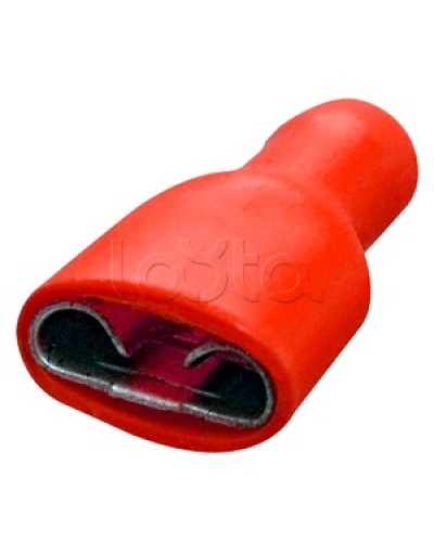 Клемма плоская полностью изолированная 0.5-1.5 мм² (КППИ гнездо - 6.6мм) (100шт/уп) REXANT 08-0612 в Иваново Клеммные колодки Pintop.ru