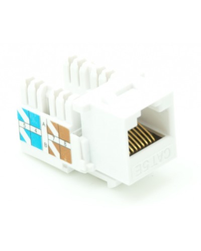 Модуль-вставка типа Keystone, Кат.5e (Класс D), 100МГц, RJ45/8P8C, 110/KRONE, T568A/B, неэкранированный, белый, уп-ка 10шт. NETLAN EC-UKJ-UD2-WT-10 в Иваново Коннекторы Pintop.ru