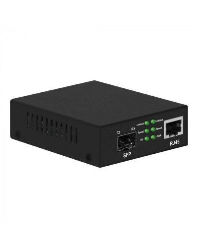 Медиаконвертер Gigabit Ethernet, SFP 1000Мбит/c, RJ45 10/100/1000Мбит/c, поддержка LFP NST NS-MC-1G1GX в Иваново Медиаконвертеры Pintop.ru