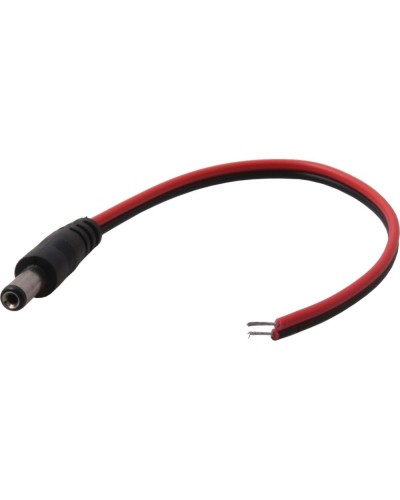 Разъем питания DC штекер 2,5х5,5мм с проводом 20 см REXANT 14-0324 в Иваново Коннекторы и разъемы Pintop.ru