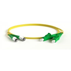 Патч-корд волоконно-оптический Hyperline FC-D2-9-LC/AR-ST/AR-H-10M-LSZH-YL