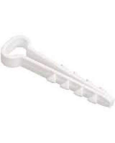 Дюбель-хомут 5-10 белый, прямоугольный (100шт/уп) PROCONNECT 07-4611 в Иваново Стяжки-хомуты Pintop.ru