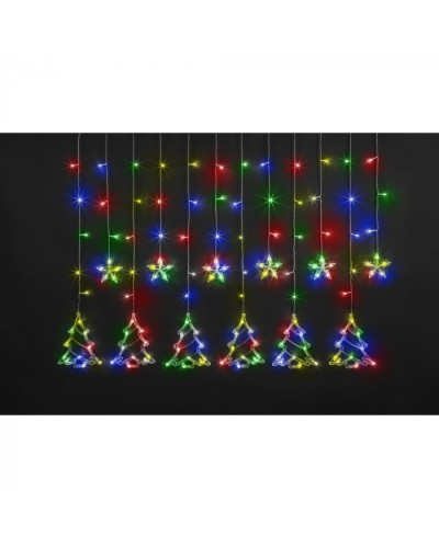 Гирлянда Navigator 95 126 NGF-D033-04 (бахрома звезды и елочки RGBY 2.5*1м IP20) в Иваново Источники света(Лампы) Pintop.ru