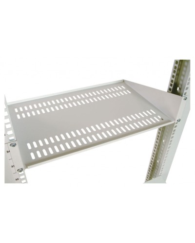 Полка перфорированная консольная 2U, глубина 300 мм черный ЦМО МС-30-9005 в Иваново Полки для шкафов и стоек Pintop.ru