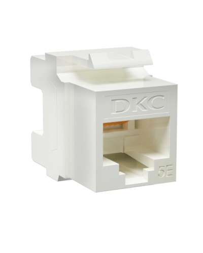 Модуль Keystone RJ45 CAT5E неэкранированный, 180 градусов, белый (форм-фактор A10) DKC RNK5EU180WH в Иваново Модули Keystone Pintop.ru
