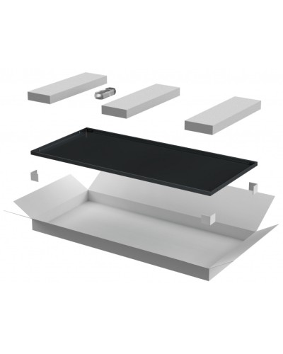 ITK LINEA E Дверь металлическая 600мм шкафа 42U чер. (LE05-42U6X-DM) в Иваново Аксессуары для стоек и шкафов Pintop.ru