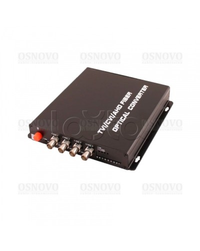 Приёмник 4 каналов видео оптический OSNOVO RA-H4/1F в Иваново Видеоусилители, Модуляторы, Делители Pintop.ru