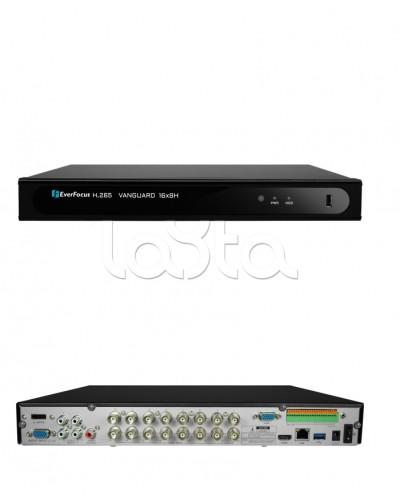 Видеорегистратор 16-канальный EverFocus VANGUARD II 16x8H в Иваново Видеорегистраторы гибридные Pintop.ru
