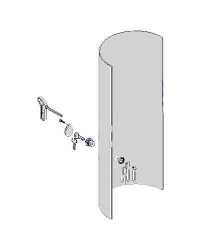 Крышка с замком разблокировки CAT-X Came 119RIX012 в Иваново Запчасти для шлагбаумов и автоматики Pintop.ru