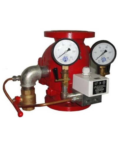 Узел управления спринклерный водозаполненный Спецавтоматика Прямоточный-100 (УУ-С100/1,6В-ВФ.04) в Иваново Устройства пуска водяного пожаротушения Pintop.ru