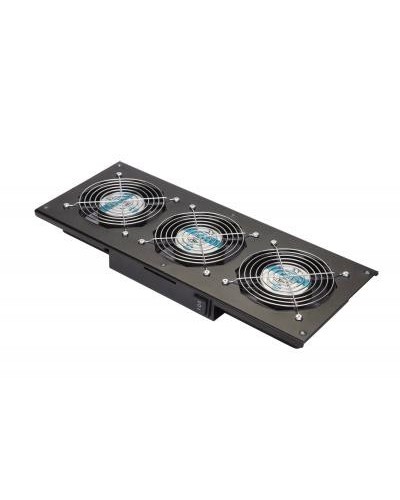 Eurolan Модуль вентиляторный потолочный, 3 вентилятора, термореле, 3 положения, черный (60A-90-11-30BL) в Иваново Вентиляторные модули Pintop.ru