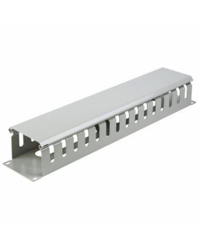 Органайзер кабельный горизонтальный с крышкой, 19, 2U, глубиной 72 мм, металл, RAL 7035 REXANT 04-2645 в Иваново Кабельные органайзеры Pintop.ru