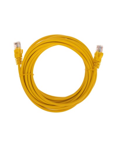 Патч-корд U/UTP, CAT 5e, RJ45-RJ45, 26AWG, LSZH, желтый, 5м REXANT 02-0105-5 в Иваново Патчкорды (медные) Pintop.ru