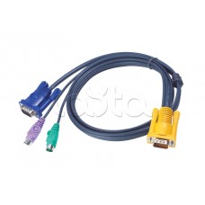 КВМ-кабель с интерфейсами PS/2, VGA и разъемом SPHD 3-в-1 (3м) ATEN 2L-5203P