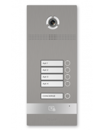 Вызывная панель BAS-IP BI-04FBI SILVER в Иваново Вызывные видеопанели малоабонентные Pintop.ru