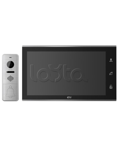 Комплектвидеодомофона CTV-DP4105AHD (черный) в Иваново Комплекты домофонов Pintop.ru