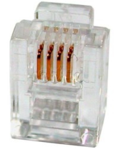 Разъем телефонный RJ11 (6P4C) Cabeus в Иваново Коннекторы и разъемы Pintop.ru