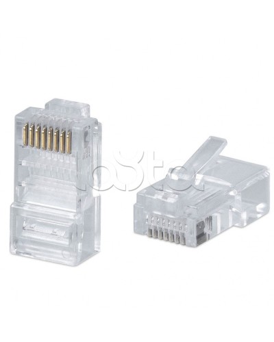 Коннектор RJ-45 под витую пару, категория 5e, универсальный (для одножильного и многожильного кабеля) Cabeus 8P8C в Иваново Коннекторы и разъемы Pintop.ru