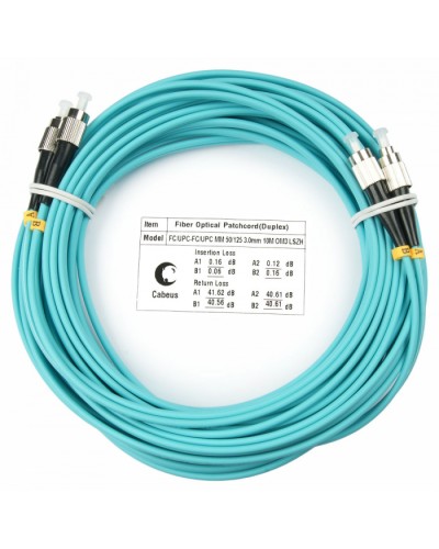 Шнур оптический duplex FC-FC 50/125 mm OM3 25м LSZH Cabeus FOP-50-FC-FC-25m в Иваново Патч-корды и пигтейлы Pintop.ru