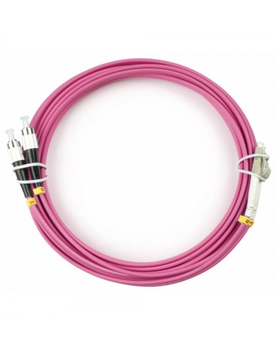 Шнур оптический duplex LC-FC 50/125 mm OM4 15м LSZH Cabeus FOP-50-OM4-LC-FC-15m в Иваново Патч-корды оптические Pintop.ru