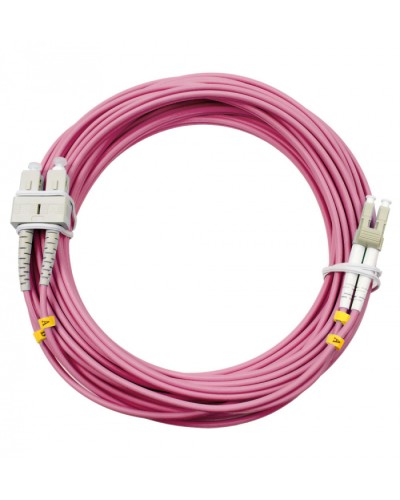 Шнур оптический duplex LC-SC 50/125 mm OM4 15м LSZH Cabeus FOP-50-OM4-LC-SC-15m в Иваново Патч-корды оптические Pintop.ru