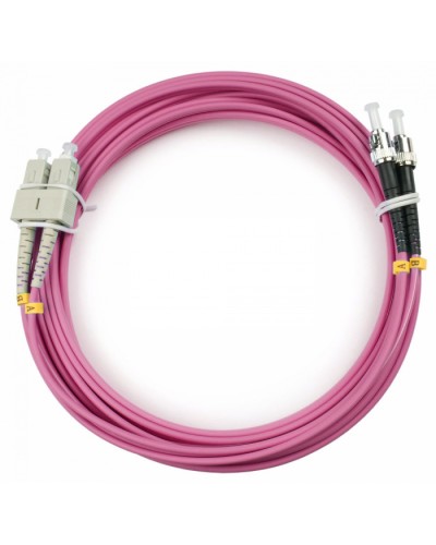 Шнур оптический duplex SC-ST 50/125 mm OM4 10м LSZH Cabeus FOP-50-OM4-SC-ST-10m в Иваново Патч-корды оптические Pintop.ru
