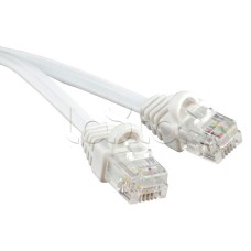 Патч-корд 6p4c телефонный, 0.5 м, белый Cabeus PC-TEL-RJ12-0.5m