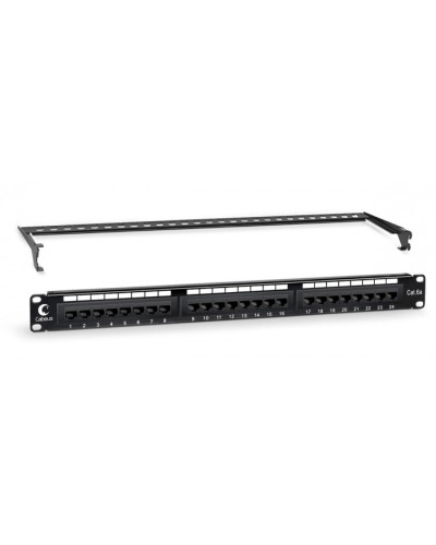 Патч-панель 19 (1U) 24 порта RJ-45 кат.6а Cabeus (PL-24-Cat.6a-Dual IDC) в Иваново Патч панель Pintop.ru