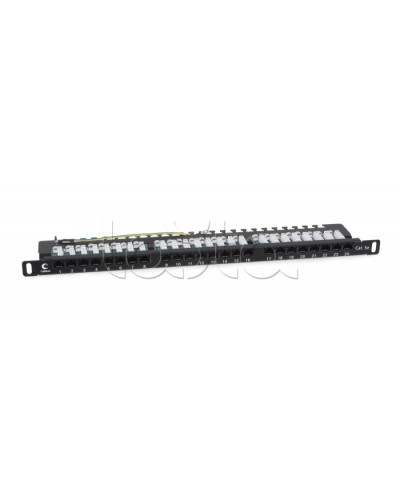 Патч-панель 19 (0,5U) 24 порта RJ-45 кат.5е Cabeus (PLHD-24-Cat.5e-Dual-90-0,5U) в Иваново Патч панель Pintop.ru