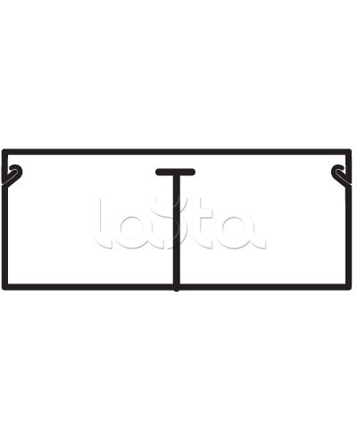 Миниканал TMC 40/2x17 с перегородкой DKC 00305 в Иваново Кабель-канал Pintop.ru