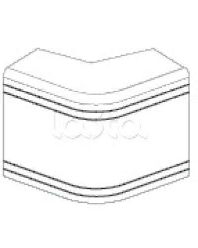 Угол внешний неизменяемый (90°) NEA 80х40 мм DKC 01808 в Иваново Аксессуары для кабель-канала Pintop.ru