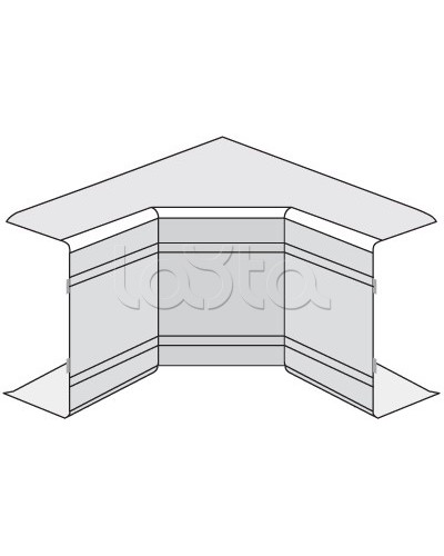 Угол внутренний неизменяемый (90°) NIA 80x40 мм DKC 01824 в Иваново Аксессуары для кабель-канала Pintop.ru