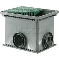 Колодец переходной смотровой 335х240х255 с крышкой для двустенных труб DKC 025002