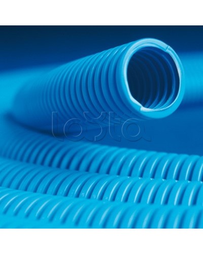 Труба ППЛ гибкая гофр. д.16мм, лёгкая без протяжки синий (100 м) DKC 10916 в Иваново Труба гофрированная Pintop.ru