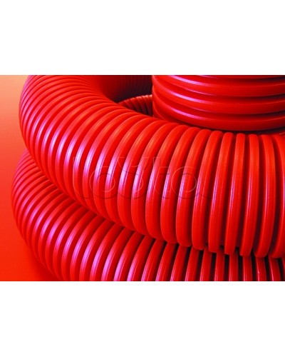 Труба гофрированная двустеннаядля кабельной канализации д.63 мм, красный, с протяжкой DKC 121963100 в Иваново Повороты, муфты, тройники Pintop.ru
