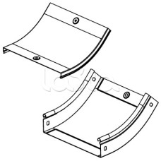 Крышка CS 45 на угол вертикальный внутр. 45° осн. 200 DKC 38224