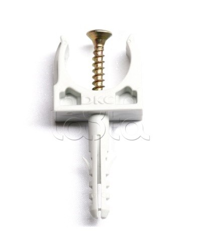 Держатель с защелкой и дюбелем, д.20 мм DKC 51320 в Иваново Держатели, клипсы, скобы Pintop.ru