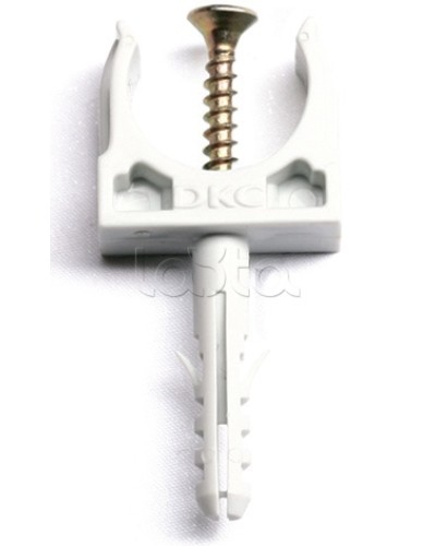 Держатель с защелкой и дюбелем, д.32 мм DKC 51332 в Иваново Держатели, клипсы, скобы Pintop.ru