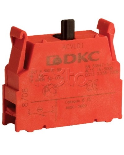 Блок контактный с клеммными зажимами (нормально-разомкнутый) DKC ACVL02 в Иваново Клеммные колодки Pintop.ru