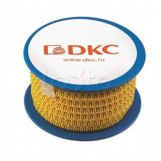 Колечко маркировочное +, 1,3-2,5мм. черное на желтом DKC AZO210BY
